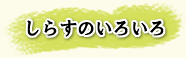 しらすのいろいろ